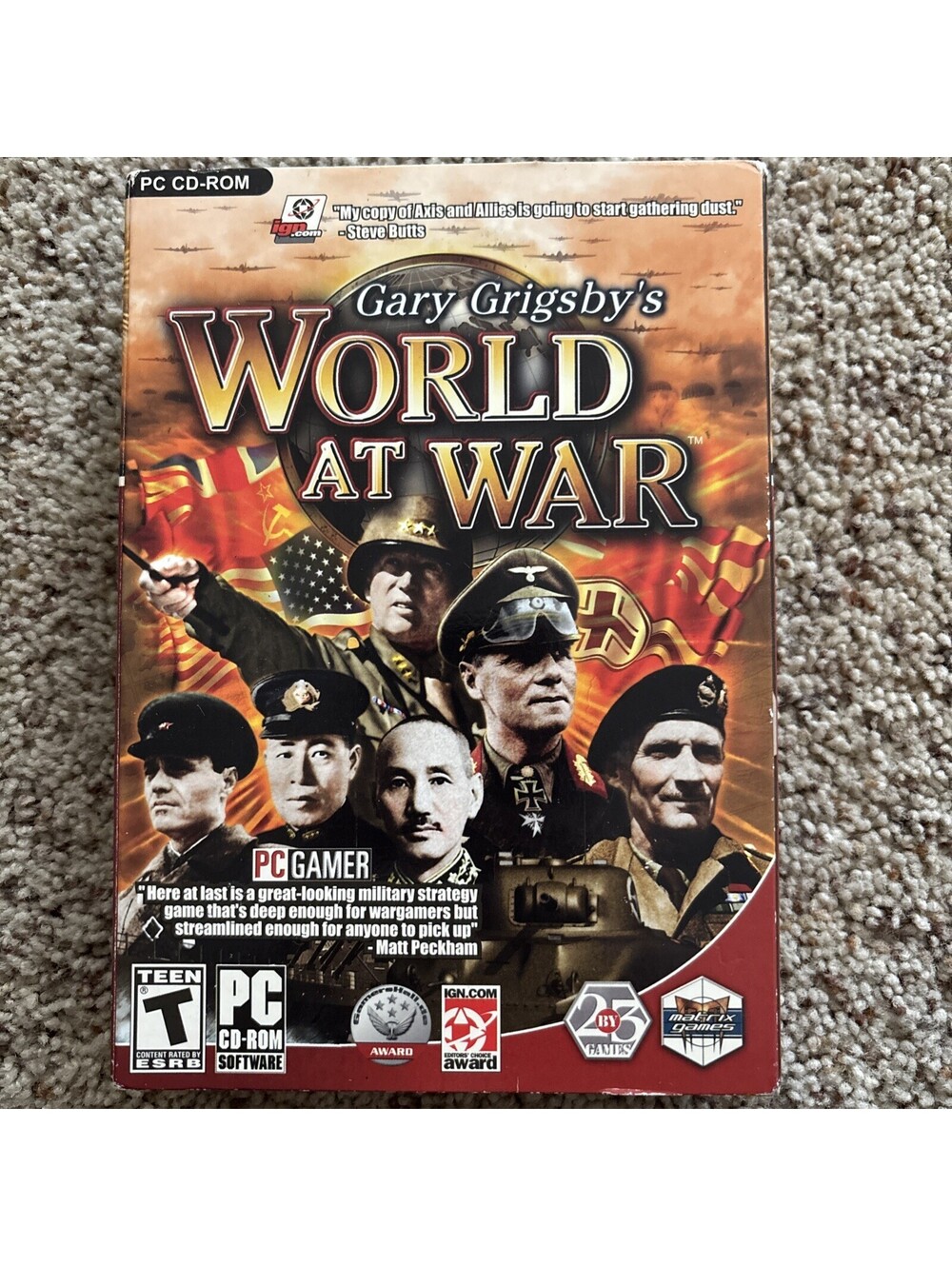 Gary Grigsby's World At War PC CD-ROM Game Complete In Box ML403